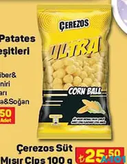 ÇEREZOS SÜT MISIR CİPS 100 G